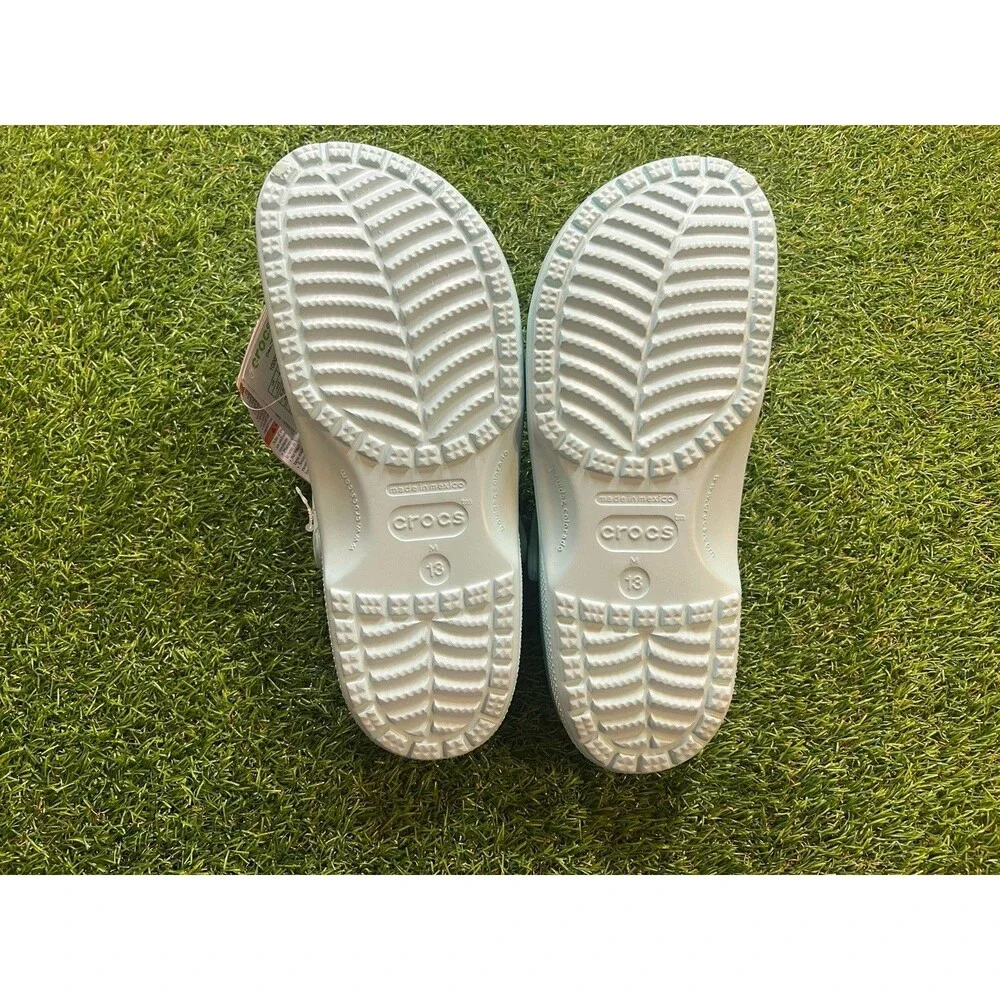 NWT Crocs Classic Clog Slide Ultra Light Turquoise Mens Size 13 🆕